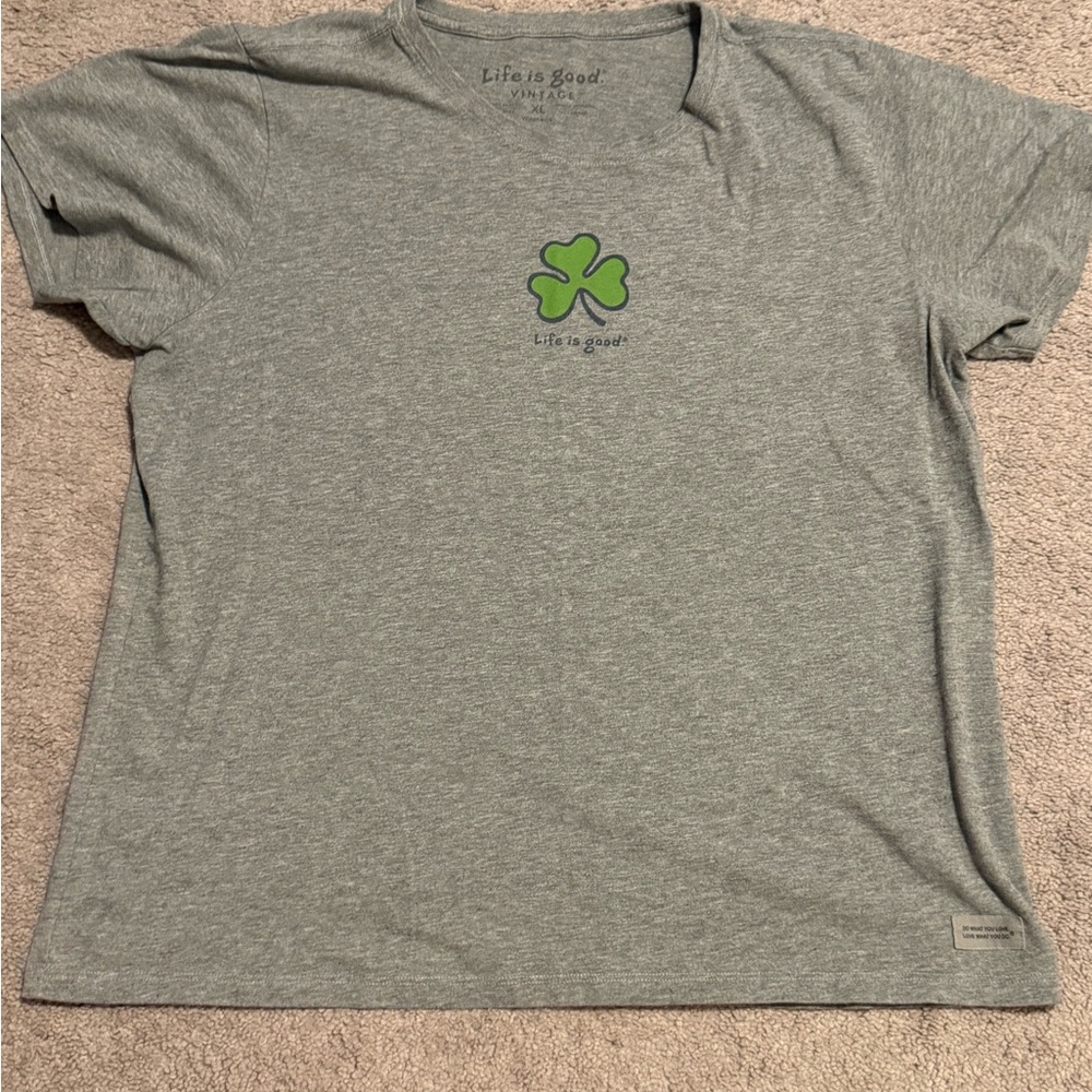 Life Is Good Heather Gray Tee